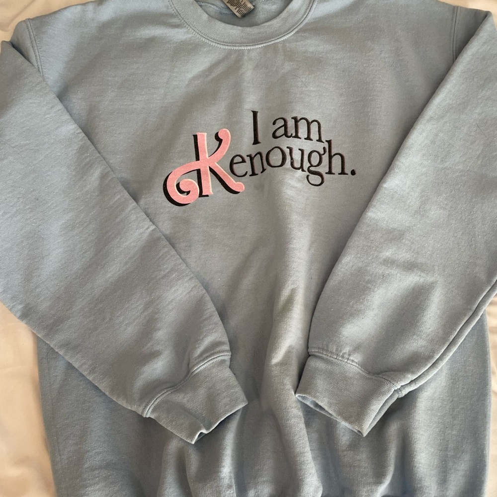 Blue 'I am Kenough' Women's crewneck